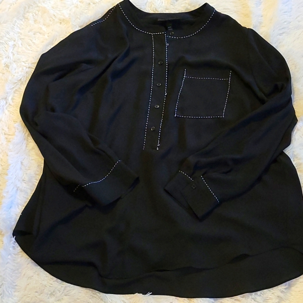 Lane Bryant black blouse